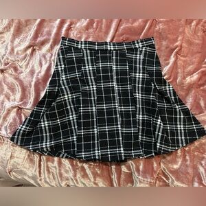 Twee Style SMALL Plaid Pleated Mini Skirt Academia Fall‎ Alt Fashion